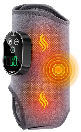 4 in 1 Fußmassagegerät, Elektrisch Fussmassagegerät mit 6 Wärmestufen & 3 Vibrationsmodi, Kabelloses Foot Massager, Zeitlich Abgestimmt Massagegerät für Füße, Beine, Knie, Ellbogen, Muttertag Geschenk