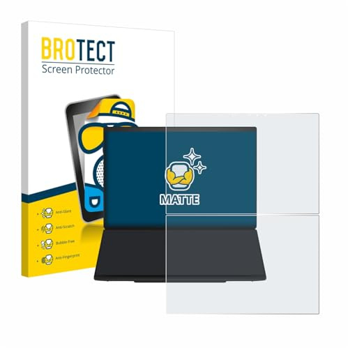 BROTECT Schutzfolie für ASUS ZenBook Duo UX8407 | Entspiegelnder Displayschutz Made in Germany Matte Displayschutz-Folie Anti-Reflex Anti-Fingerprint Einfache Montage