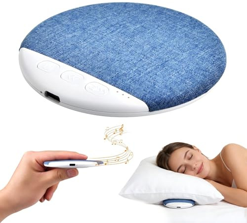 LEEWENYAN Altavoz Bluetooth en Forma de Almohada, Altavoz Bluetooth para la Cabeza con Ruido Blanco, Altavoz Inteligente con Temporizador para Dormir, Dispositivo portátil para conciliar el sueño