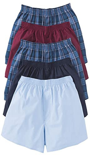 Chums Men's High Rise Boxers 5 Pack Mixed