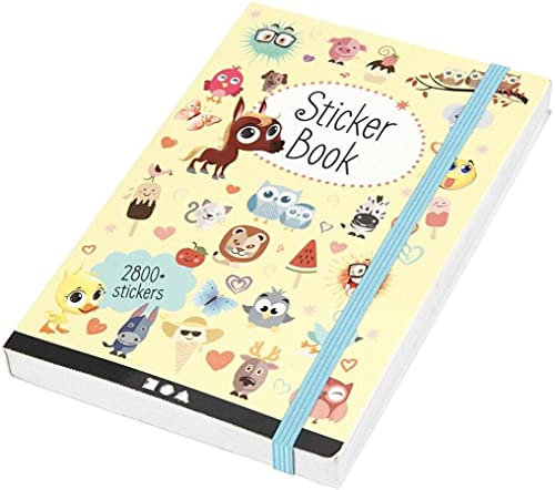 Stickerbuch, Größe 11,5 x 17 cm, Stärke 1,5 cm, 1 Stück, 80 Seiten