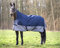 EQUITHÈME „TYREX 600 D, High Neck Decke, Rückenlänge 155 cm, Polyfil 300 g, marineblau/grau - Polyfill 300 g