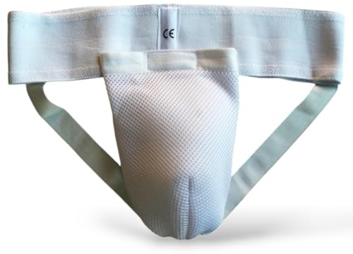 mmasport Suspensoir pour homme en coton avec coque amovible pour une protection des organes génitaux. Certifié CE