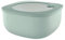 Guzzini Store&More Kitchen Active Design Contenitori Ermetici Bassi per Frigo/Freezer/ Microonde (L), 19.5 x 19.5 x 9.3 cm, Verde (Sage Green)