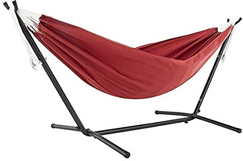 Vivere C8SUNCR Sunbrella®-Hängematte mit Gestell Crimson (8 Fuß)