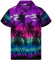 King Kameha Funky Chemise-Hawaienne, Manche-Courte, JK-Beach, Violet, 3XL