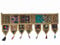 ICC valances for Windows Toran Cotton Vintage Patchwork Door Hanging Valance Window Hand Embroidered Bohemian Decor Living Room Wall Bedroom Home Handmade Decorations Camel Brown 42 Inches