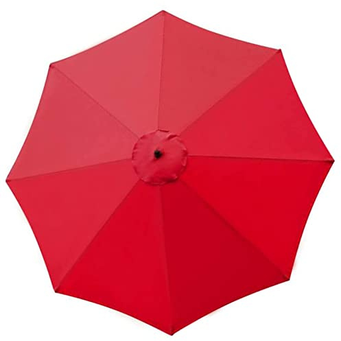 YYUYFGJ Toile De Remplacement Parasol Déporté Octogonal 3M 8 Baleines Toile De Rechange(Color:Rouge)