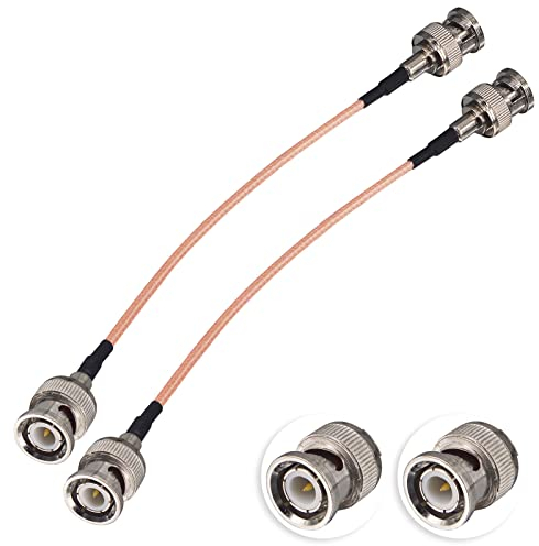 Boobrie RG316 BNC Stecker auf Stecker Kabel 15CM Koaxialkabel RG316 50Ohm BNC Kabel HD-SDI CB-Funkantenne für CCTV DVR Videosignale Antenne Tragbarer Amateurfunkscanner