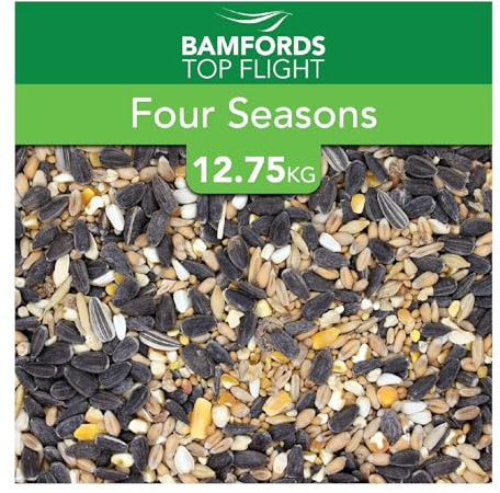 Bamfords Top Flight Four Seasons Wild Bird Food 12.75kg – Premium All-Year Seed Mix for Garden Birds