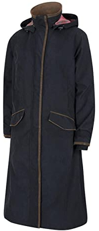 Hoggs of Fife Struther Ladies Long Riding Coat - Navy X-Large NavyX-LargeNavy Waterproof