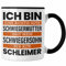 Trendation - Schwiegermutter Tasse Geschenke Geburtstag Lustiger Spruch für Schwiegermama Ich Bin Eine Richtig Gute Schwiedermutter (Schwarz)