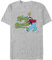 Disney Unisex Mickey & Friends Ring Goofy Organic Short Sleeve T-shirt T-Shirt, Melange Grau, S