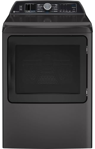 GE Profile™ 7.4 cu. ft. Capacity Smart aluminized alloy drum Gas Dryer with Sanitize Cycle and Sensor Dry