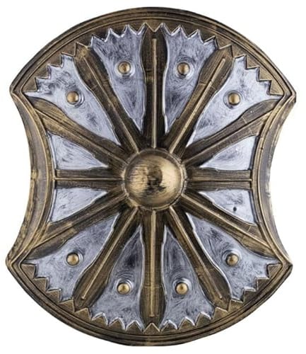 PARTY DISCOUNT Schild, rund mit Ausschnitten Links und rechts, Silber/Gold, ca. 70 cm