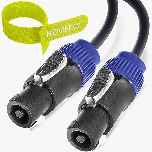 Bemero Speaker Twist, 2-Pin Lautsprecherkabel, Boxenkabel, 10 m, ⌀ 7,5mm, 2 x 1,5mm² Leiterquerschnitt