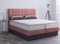 AUKONA Boxspringbett Sophie mit Bettkasten 140x200, Rosa H2, 7 Zonen Taschenfederkern-Matratze, H2 H3 H4, Komfortschaum-Topper, Lieferung und Aufbau kostenlos
