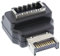 InLine® USB 3.2 Adapter intern, Frontpanel USB-E Stecker zu USB-E Buchse 90°