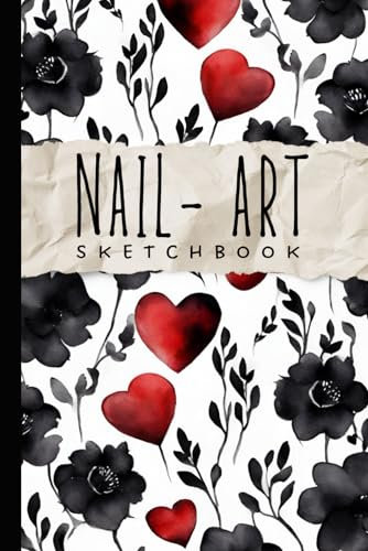 Nail Art Sketchbook 2023: Nail Designs Planner A5 Sketch Pad for Manicurists