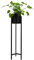 QUVIO Soporte para plantas con maceta, jardinera de pie, soporte para flores, soporte alto para plantas interior, exterior, soporte para flores, Decorativa soporte para Macetas, 22x22x90 cm