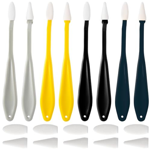 HINZIC 4 Sets 88pcs Sketch Drawing Tools, Paper Art Blending Blenders Stumps Sketch Trimmer Erase Sponge Wiper Pencils for Students Artist Charcoal Painting Brush(Grey, Yellow, Black, Blue)