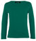 Girls Plain Tops Long Sleeve Basic Stretch Round Neck T-Shirt School Tee Top Bottle Green 9-10 Years