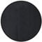 vidaXL Teppich, Bambusteppich Rund, Bambusmatte rutschfest für Wohnzimmer, Läufer Küchenteppich Flurteppich, Modern, Schwarz 100cm Bambus