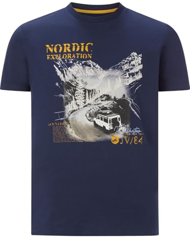 Jan Vanderstorm Herren T-Shirt Hakse dunkelblau, 6XL (XXXXXXL) - 76/78