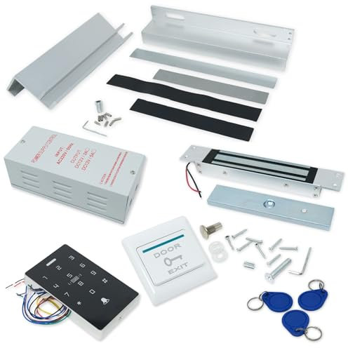 Full Access Control Door Entry Kit With 280kg Concealed Magnetic Door Lock & UL Bracket