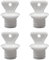 Niuhong 4 Pcs Wärmflaschen Verschluss Stecker Heißwasserbeutel Deckel Wärmflasche Verschlussstopfen Wärmflaschenverschlüsse Stöpsel Gewinde Verschluss Warmwasserbeutel Stopfen Ersatz