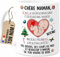 Cupdarling® Mug Future Maman Personnalisé - Chère Mamie Ce Noël Je Suis Encore Dans Le Ventre De Maman - Tasse Cadeau Noël - 330 mL Céramique
