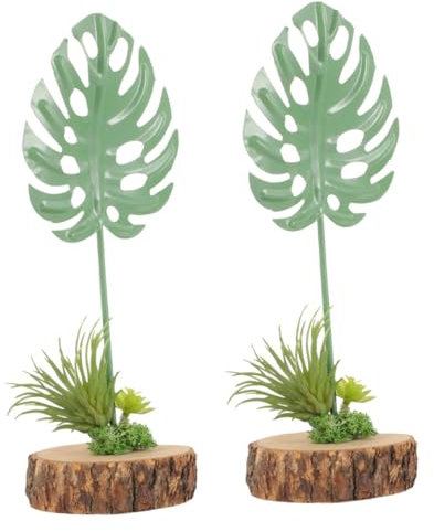 Garneck Árbol Tropical Falso Monstera Plantas Artificiales Decoración Nórdica Resina Resistente