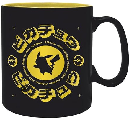 ABYSTYLE - POKEMON Mug Pikachua Noir Iconique 460 ml