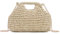 BWBIKE Borsa Nuvola in Paglia Intrecciata da Donna - Custodia per Ravioli con Cinghie Staccabili, Manico Boho e Pochette a Tracolla per Spiaggia, Matrimoni ed Estate