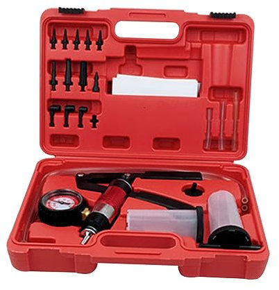 TOPBATHY Kit De Purge De Frein À Pompe À Vide Manuelle Pompe À Vide Portative Outil De Protection Contre La Vapeur
