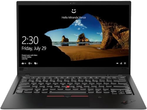 Lenovo ThinkPad X1 Carbon 5th Business Laptop, 14 pollici FHD Notebook, Intel Core i5-6200U, 8GB RAM, 256GB SSD, Windows 11 Pro (ricondizionato)