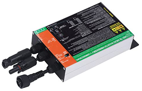Marhynchus Grid Tie Micro-Onduler MPPT Micro Onduleur Solaire à Onde Sinusoïdale Pure pour Une énergie Alternative, Une efficacité de Conversion élevée, Un Excellent Alliage D'aluminium pour (600W)