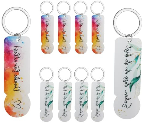 KQDRAVINE 10 Pezzi Portachiavi in Acrilico Gettone per Carrello Della Spesa, Portachiavi per Insegnanti di Scuola Materna, Smontare i Carrelli Della Spesa per Lauree, Compleanni