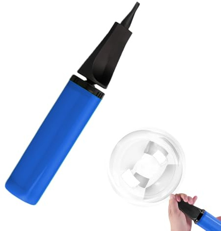 Debbery Blue Balloon Pump, Manual Balloon Pump Hand for Balloons, Beach Ball, Swimming Raft, Inflatable Decorations and Toys, for Party Decor