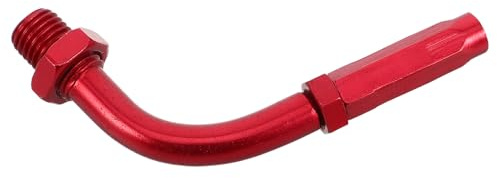 Gogogmee Ajustador de Cable de Embrague para Motocicleta Tornillo Ajustable de Aleación de Aluminio Rojo Ángulo de 90 Grados Tensor de Cable para Motos de Cross y Scooters Mejora