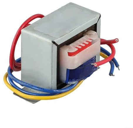 FABULETTA Transformador de potencia con alambre de cobre, de 220 V a 6 V/9 V para equipos eléctricos para aplicaciones industriales para mayor seguridad. (Salida única 6 V)
