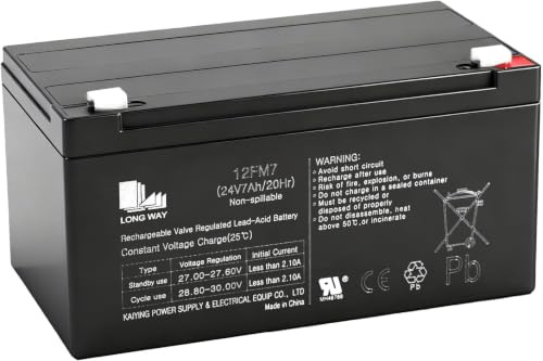 MondialToys Batteria Ricaricabile 24V 7Ah al Piombo AGM, Batteria di Ricambio per Auto Elettriche, Quad, Moto e Veicoli Elettrici per Bambini