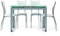 Table en verre rectangulaire extensible - 110 x 70, gris