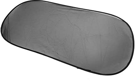 sourcing map 99x50cm Coche Negro Parasol de Luna Trasera Escudo Protector Solar Anti-UV 4 Ventosas