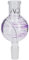 AO® Shisha Molassefänger Kugel 60mm Dots I Molassefänger aus Borosilikatglas mit getupften Muster in Lila I Shisha Molassefänger 18/8 Schliff I Shisha Zubehör I Vorkühler-Aufsatz für Wasserpfeife