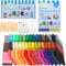 TOYOUTO Knete Starter Set,50 Farben Polymerpaste, Fimo-sicher und ungiftig,Modelliermasse,DIY Clay Kit inklusive Modellierwerkzeug und Zubehör