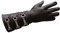 URBAN BUCK Echt Leder Cosplay Herren Lange Stulpen Kostüm Handschuh, Rechte Hand - Brauner Handschuh, Small