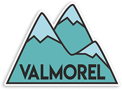 2 x 10 cm Valmorel Frankreich Vinyl-Aufkleber – Ski Mountain Gepäck Aufkleber #31614 (10 cm breit)