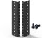 Jingchengmei 48,26 cm (19 Zoll) Parts 2 Stücke Rackschiene 4 HE schwarz mit Hardware (4U, Black)