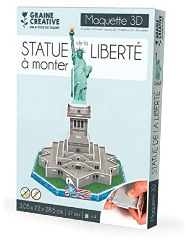 Puzzle 3D maquette - Statue de la Liberté - 20,5 x 22 x 28,5 cm